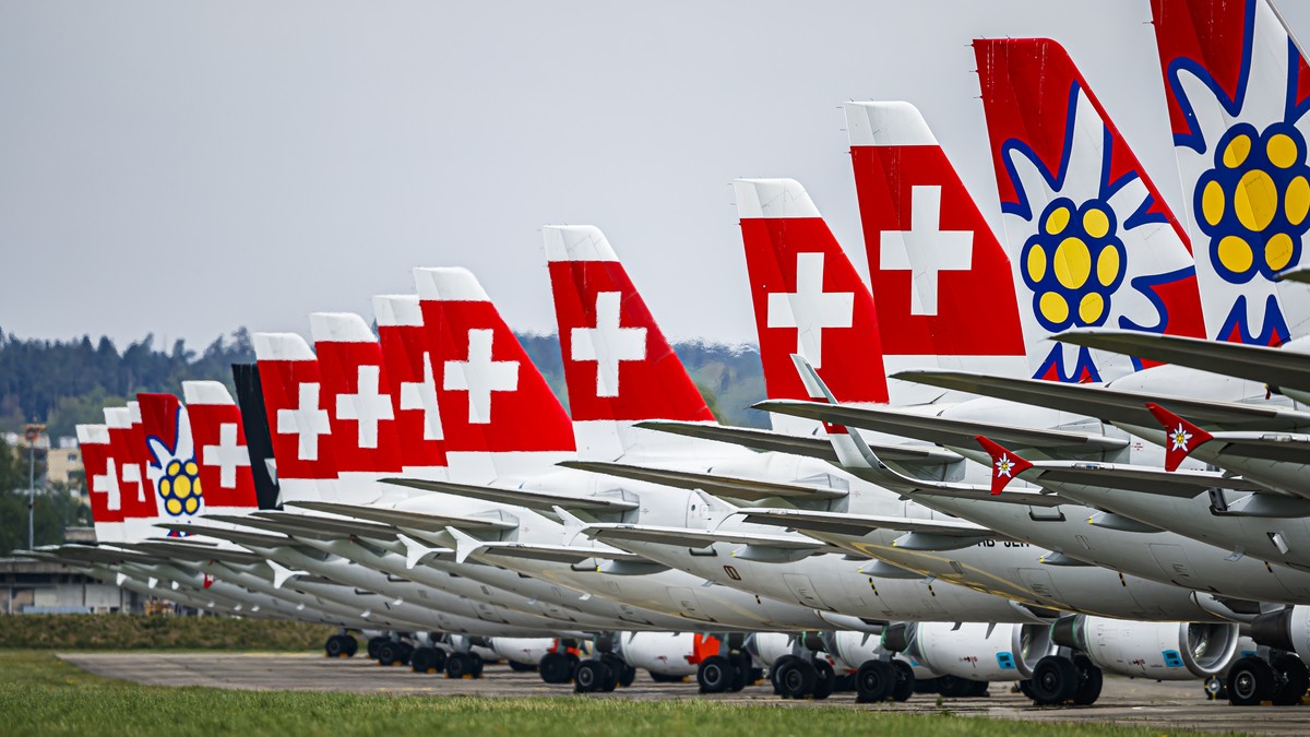 ARCHIVBILD ZUR BEWILLIGUNG DER STAATSHILFE FUER DIE SWISS UND EDELWEISS DURCH DEN DEUTSCHEN STABILISIERUNGSFONDS, AM MONTAG, 17. AUGUST 2020 - coVIDE Photo Set - Grounded "Swiss" and "E ...