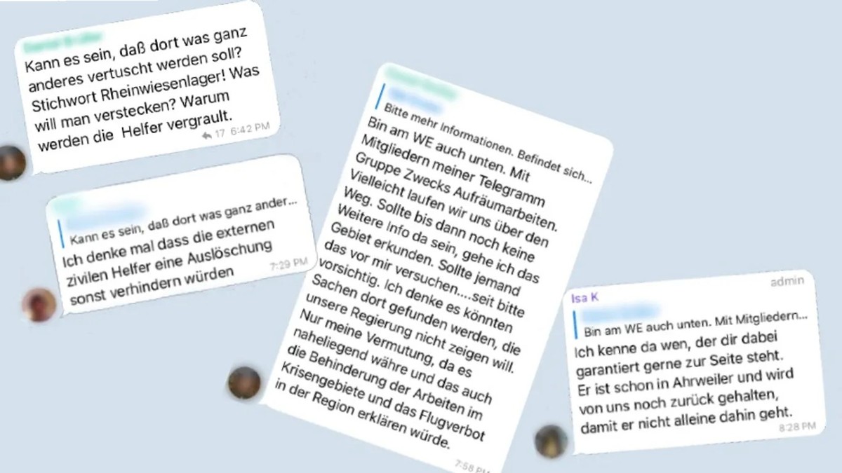 «Vertuschung» auf der Spur: Mitglieder des «Veteranen-Pools» wollten den Fluthilfeeinsatz nutzen, um frühere Kriegsgefangenenlager zu erkunden. Rechtsextreme glauben, dass dort Hunderttausende Tote ve ...