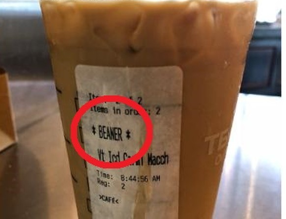 Der Starbucks-Becher mit dem rassistischen Namen.