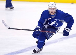 Stamkos vor wenigen Tagen im Training – doch Olympia kommt für ihn zu früh.