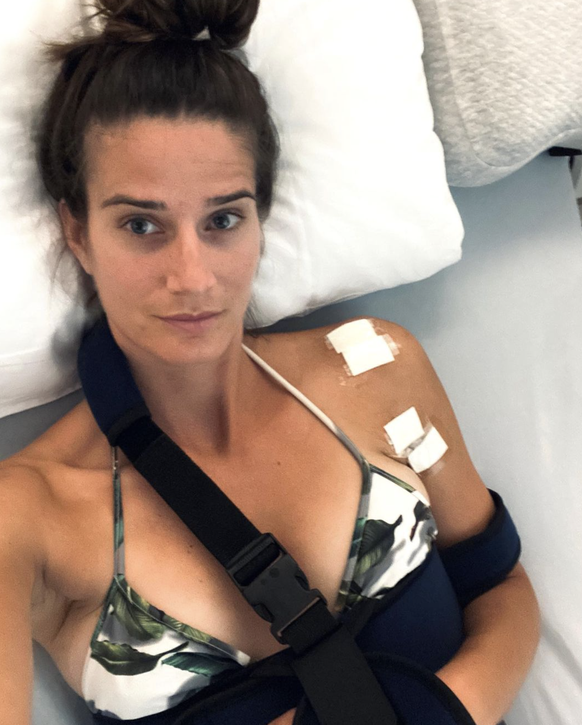 Joana Mäder nach ihrer Operation