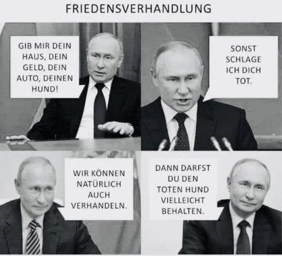 Ukraine will das Zehnfache an Militärhilfe – das Nachtupdate ohne Bilder\nWer nach Verhandlungen schreit, hat definitiv nicht begriffen, dass es keine Verhandlungen geben wird, solange RU den Genozid  ...