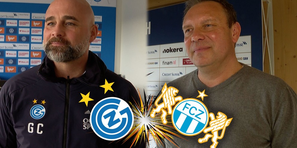 Am Freitagnachmittag äusserten sich die Trainer von GC (Contini) und FCZ (Breitenreiter) zum Zürcher Derby vom Samstag.