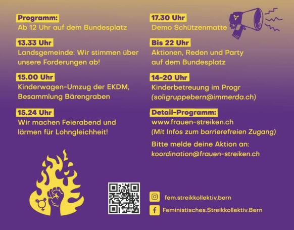 Frauenstreik 2023, Feministischer Streik Bern