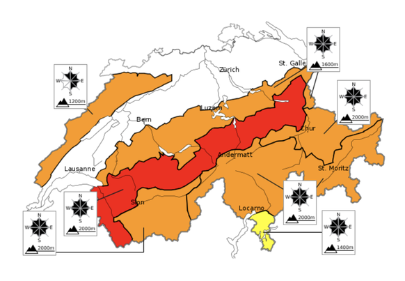 Lawinenbulletin von SLF