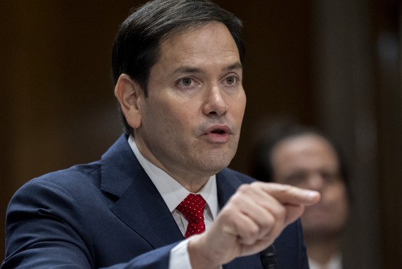 Sen. Marco Rubio, R-Fla., President-elect Donald Trump&#039;s choice to be Secretary of State, appears before the Senate Foreign Relations Committee for his confirmation hearing, at the Capitol in Was ...