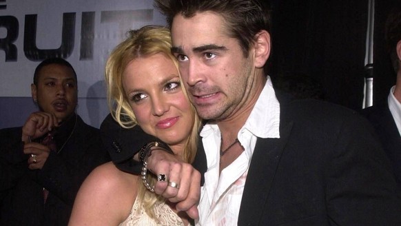 Britney Spears and Colin Farrell at the premiere of Touchstone Pictures The Recruit at the Cinerama Dome, Hollywood, CA 01-28-03 , 10913936.jpg, person, famous, fame, people, event, entertainment, tal ...
