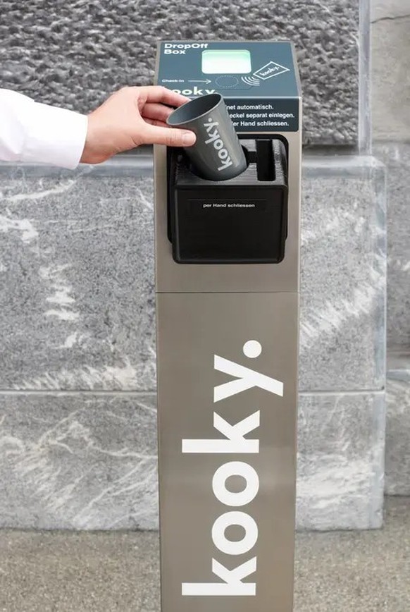 Vicafé setzt schon länger auch auf das Trinkbecher-Recycling-System Kooky.