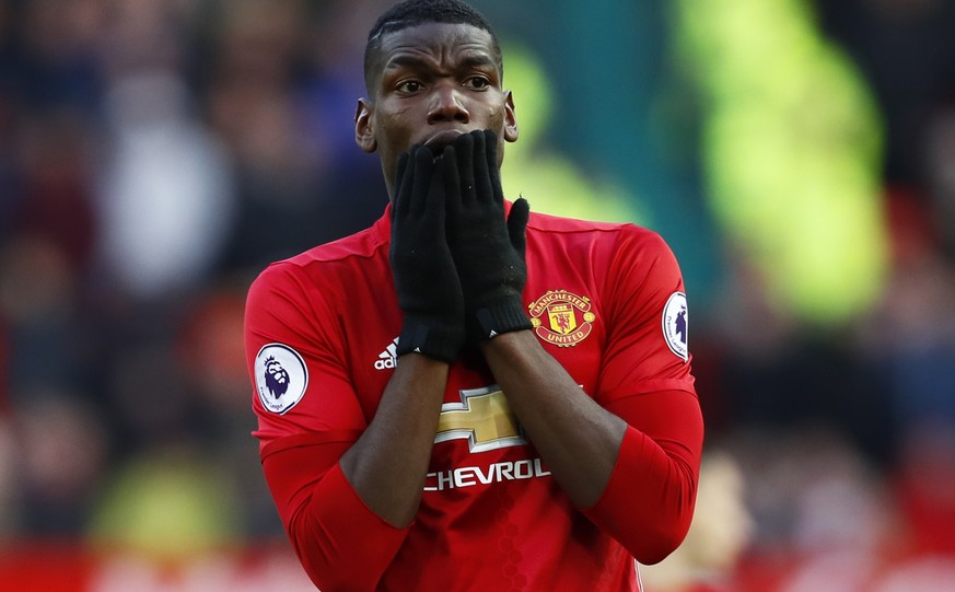 Britain Football Soccer - Manchester United v Arsenal - Premier League - Old Trafford - 19/11/16 Manchester United&#039;s Paul Pogba reacts Action Images via Reuters / Jason Cairnduff Livepic EDITORIA ...