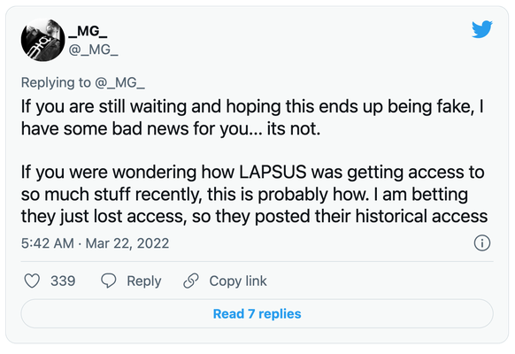 Der angebliche Okta-Hack wäre eine plausible Erklärung dafür, dass Lapus$ in den vergangenen Wochen diverse bekannte Unternehmen bestehlen konnte. 