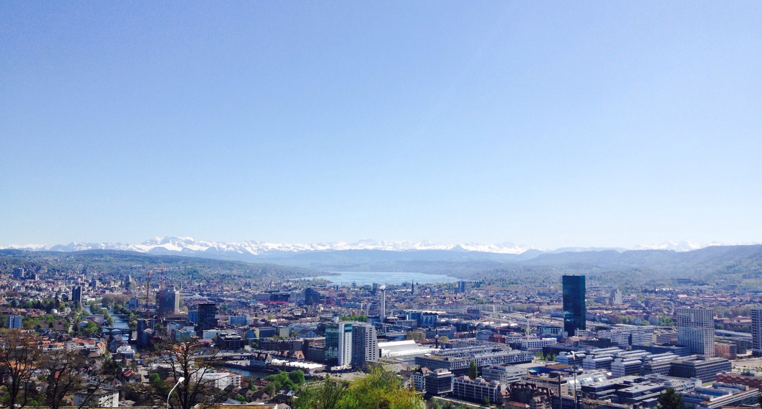 Blick auf Zürich.