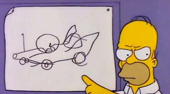 Und das, verehrte Damen und Herren, soll der nächste Rolls-Royce sein
Wem gefällt Homers Konzept mehr wie das von Rolls-Royce?