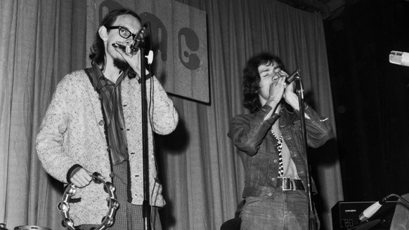 Die Rockgruppe Krokodil spielt am 25. Oktober 1969. (KEYSTONE/PHOTOPRESS-ARCHIV/Klose)