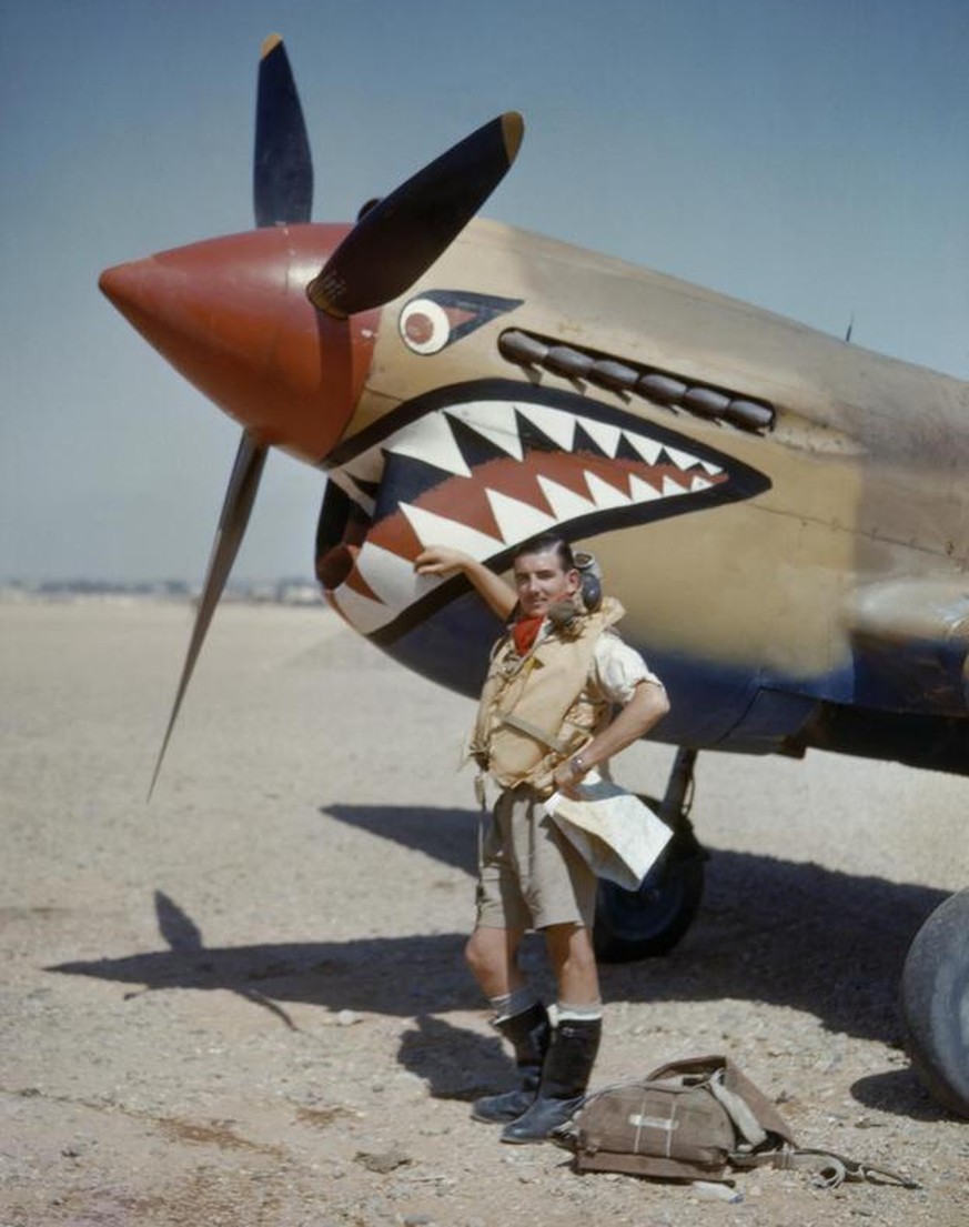 Curtiss Kittyhawk 112 Squardon RAF Libyen ägypten WW2 https://en.wikipedia.org/wiki/No._112_Squadron_RAF