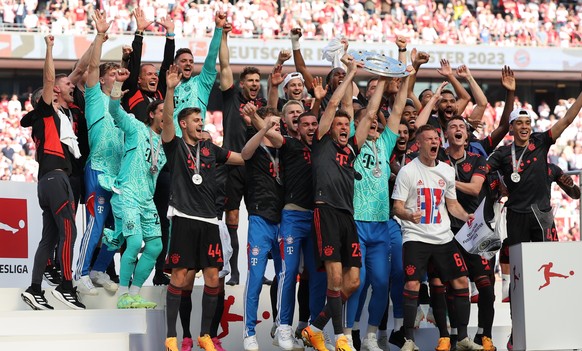 Bayern München ist deutscher Rekordmeister: 2023 ging die Meisterschale bereits zum 33. Mal an den Liga-Krösus, zum elften Mal in Serie holten die Bayern den Titel.