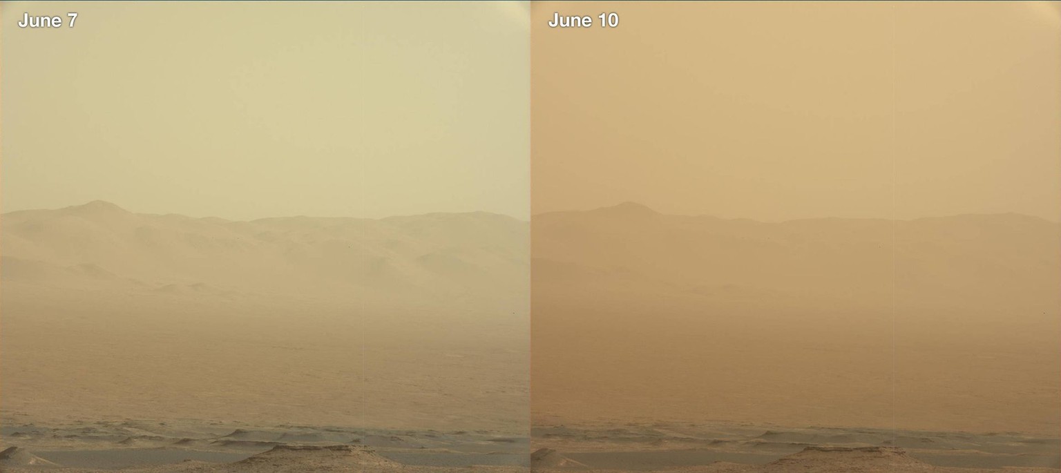 Sandsturm auf dem Mars