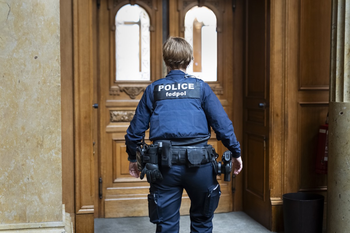 Un agent Fedpol à Berne.