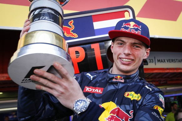 VERSTAPPEN Max ned Red Bull Tag Heuer RB12 first win during 2016 Formula 1 FIA World Championship, WM, Weltmeisterschaft Spain Grand Prix, at Barcelona Catalunya from May 13 to 15 - F1 - SPAIN GRAND P ...