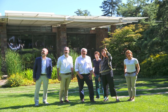 Besuch des Bundespr�sidenten Frank-Walter Steinmeier in der Fondation Beyeler in Riehen Schweiz. Der deutsche Bundespr�sident besucht w�hrend seiner Ortszeit in L�rrach Baden-W�rttemberg auch die Gren ...