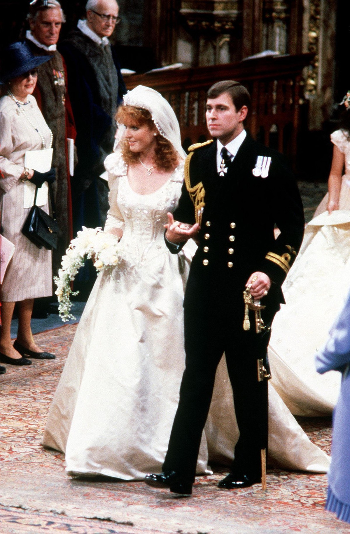 FILE -- Britain's Prince Andrew weds Sarah Ferguson, in London's Westminster Abbey, in this July 7, 1986 file photo. Clarence House in London announced Tuesday Nov. 23, 2010, that Prince Wil ...