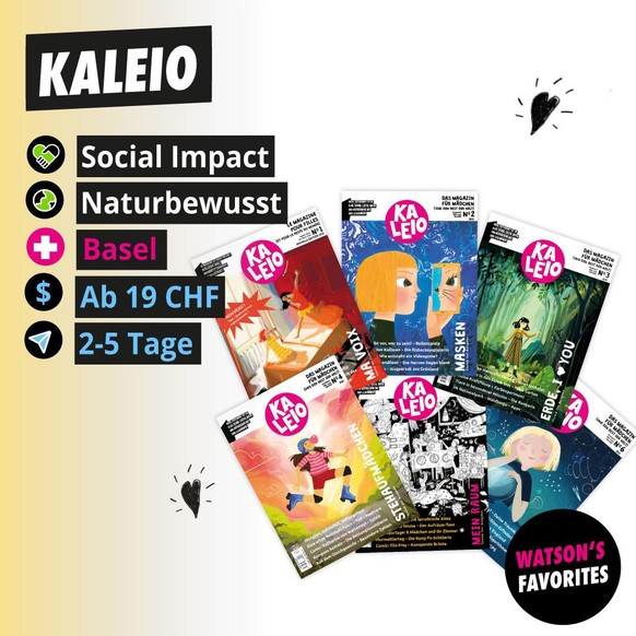 Die Kaleio Magazine Nr. 1 bis 6.