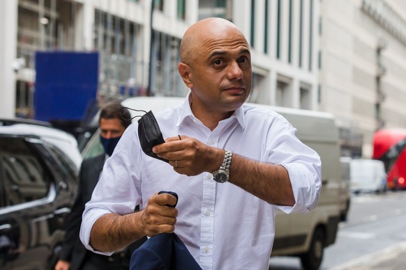 epa09307390 British Health Secretary Sajid Javid arrives at the Department of Health and Social Care in London, Britain, 28 June 2021. Sajid Javid was appointed as the new Health Secretary on 26 June  ...