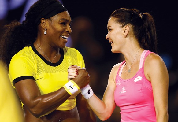 Radwanska ist gegen Kraftpaket Serena Williams absolut chancenlos.