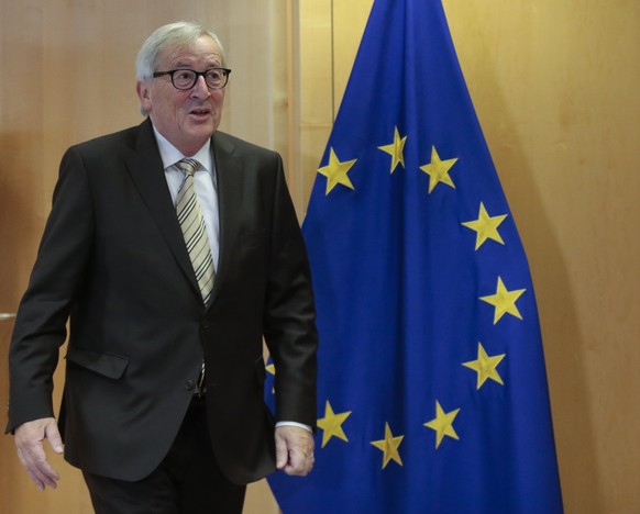 epa07972197 EU Commission President Jean-Claude Juncker prior to a meeting at EU Commission headquarters in Brussels, Belgium, 04 November 2019. EPA/OLIVIER HOSLET