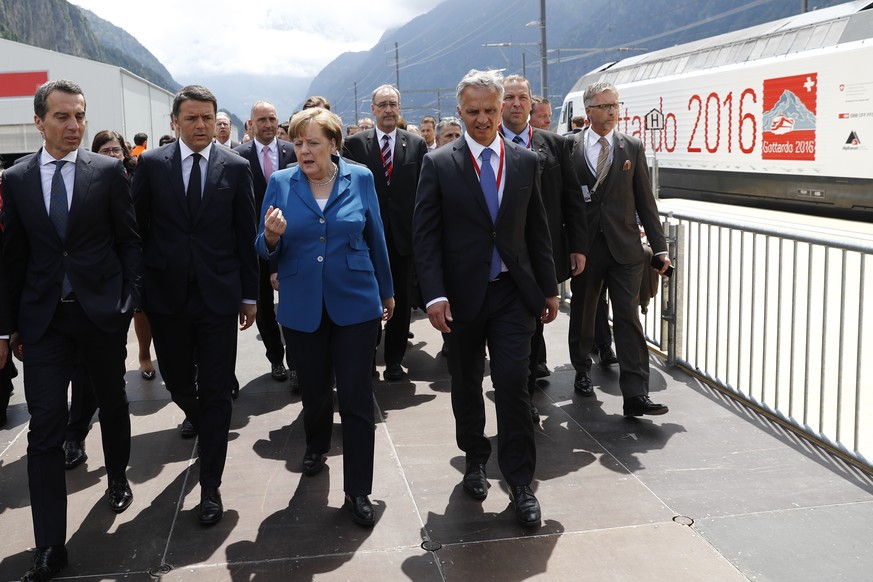 Didier Burkhalter mit Angela Merkel.