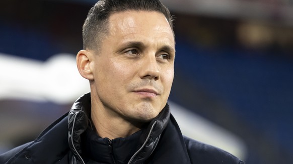 Basels Praesident David Degen vor dem Fussball Meisterschaftsspiel der Regular Season der Swiss Super League zwischen dem FC Basel 1893, FCB, und dem dem FC Winterthur, FCW, im Stadion St. Jakob-Park  ...