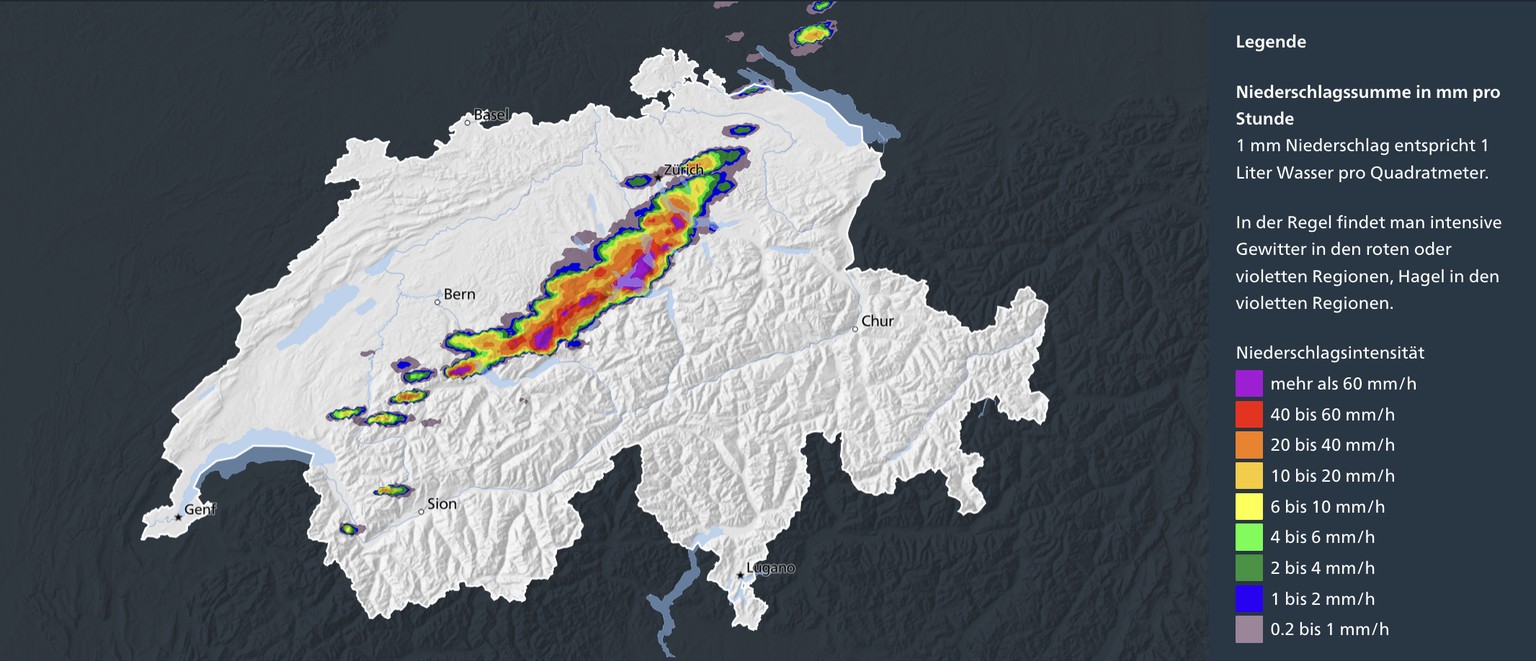 Weitere Gewitter in der Nacht auf den Freitag, 4. Juli 2025.
