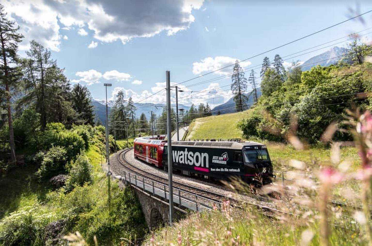 Ist nicht der längste RhB-Zug, dafür aber ein ganz schöner.