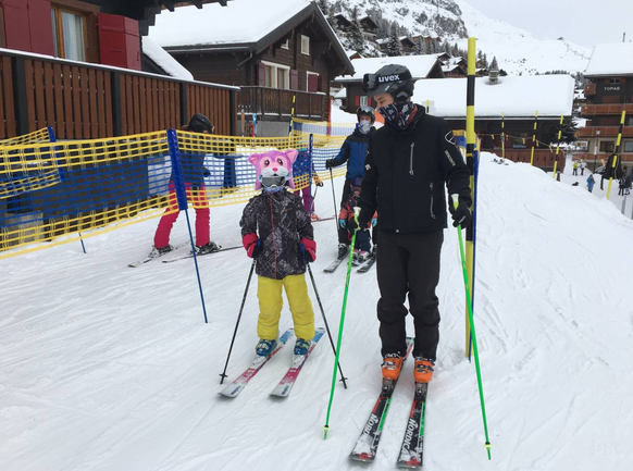 Skifahren am 27. Dezember 2020 auf der Bettmeralp