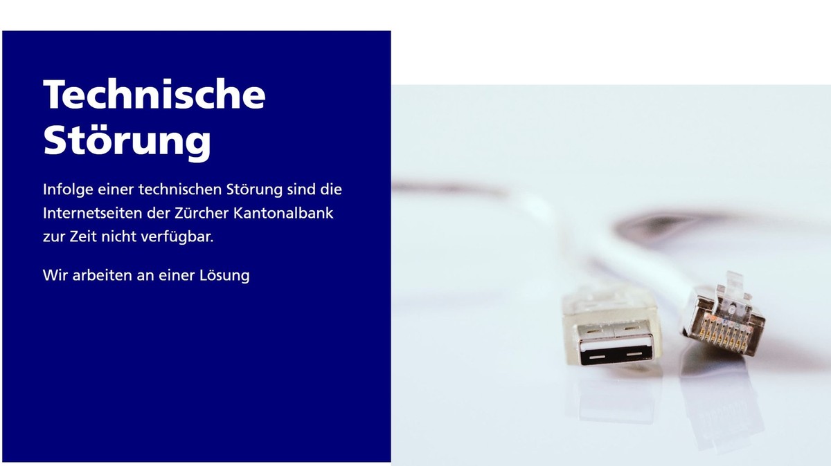 ZKB-Website von DDoS-Attacke betroffen