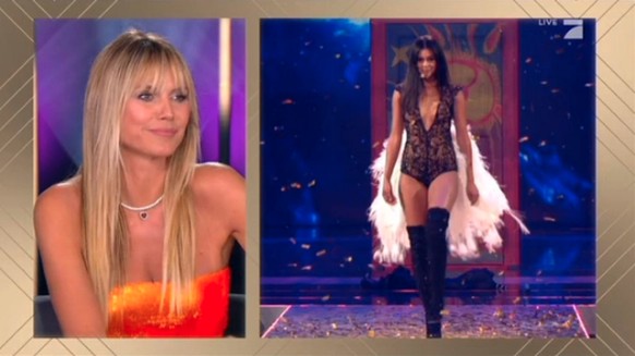 Heidi Klum und Lijana: Das Model präsentierte hier ihren letzten vorläufigen Walk.