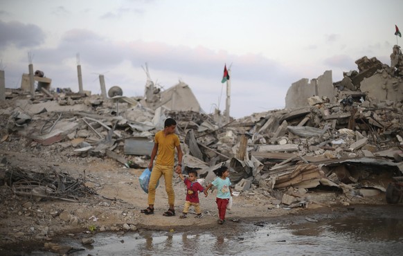 Gaza Stadt liegt in Trümmern.
