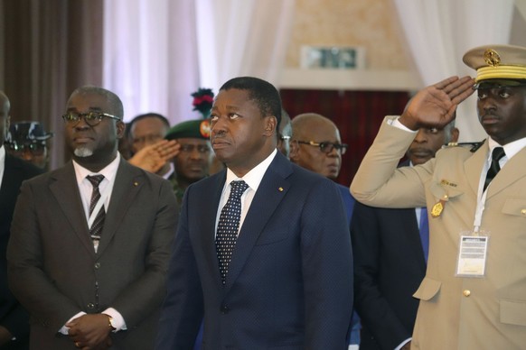 FILE - Togo&#039;s President, Faure Gnassingb