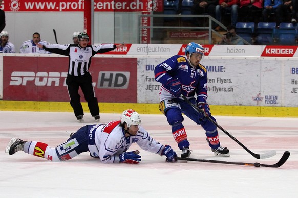 Kloten gegen die ZSC Lions: Lange obenauf.