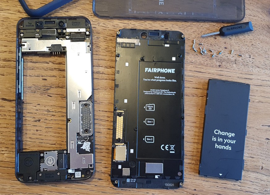 Defekte Bauteile können nachbestellt und selbst ersetzt werden.