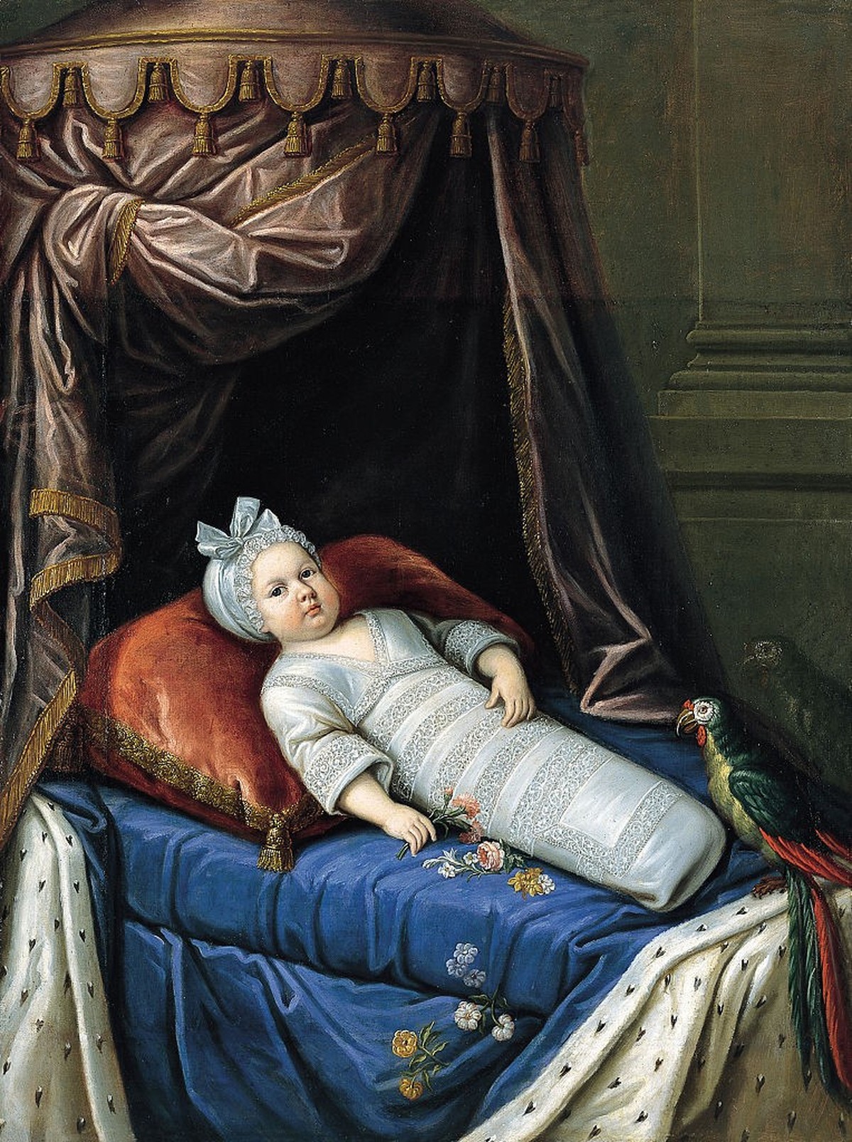 Portrait of Louis XIV (1638-1715) as Baby, ca 1638. Found in the collection of Fundación Yannick y Ben Jakober, Alcudia. Artist : Anonymous. (Photo by Fine Art Images/Heritage Images/Getty Images)