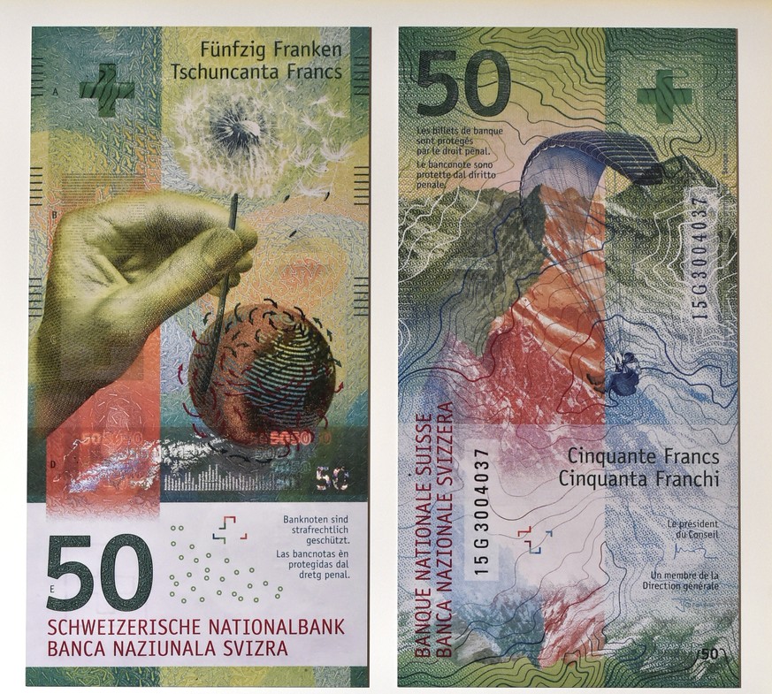 Unsere neue 50er-Note! Bisher war nur der Entwurf bekannt.