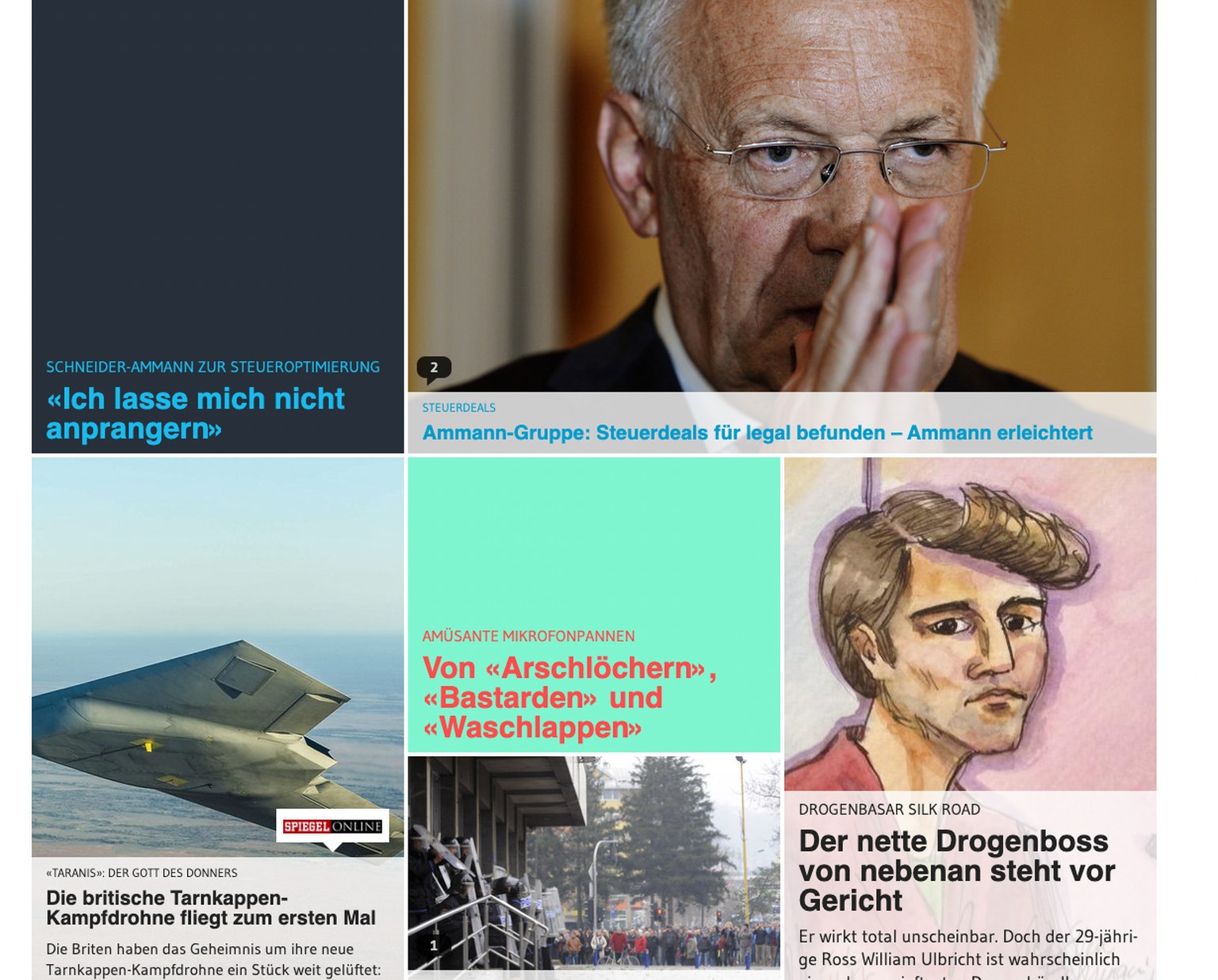 Screenshots watson Front 8. Februar 2014