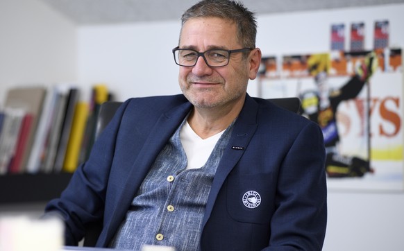 Portrait vom CEO des SC Bern, Marc Luethi, am Montag, 13. August 2018, in der PostFinance Arena in Bern. (KEYSTONE/Anthony Anex)