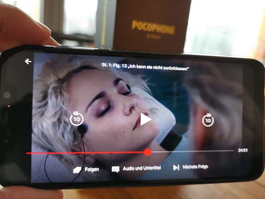Ein fehlendes Zertifikat beim Pocophone beschränkt die maximale Auflösung bei einigen Streaming-Anbietern auf Standard-Qualität (SD).