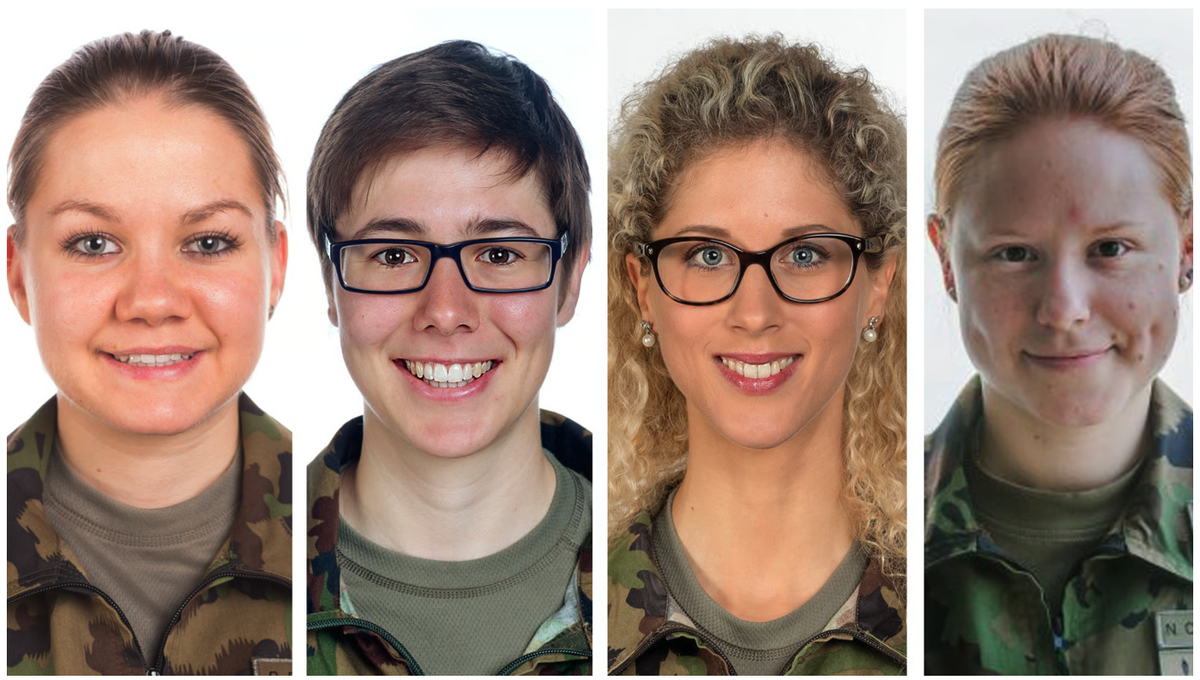 Sina Frei, Linda Indergand, Jolanda Neff et Nina Christen étaient ou sont également membres de l'armée.