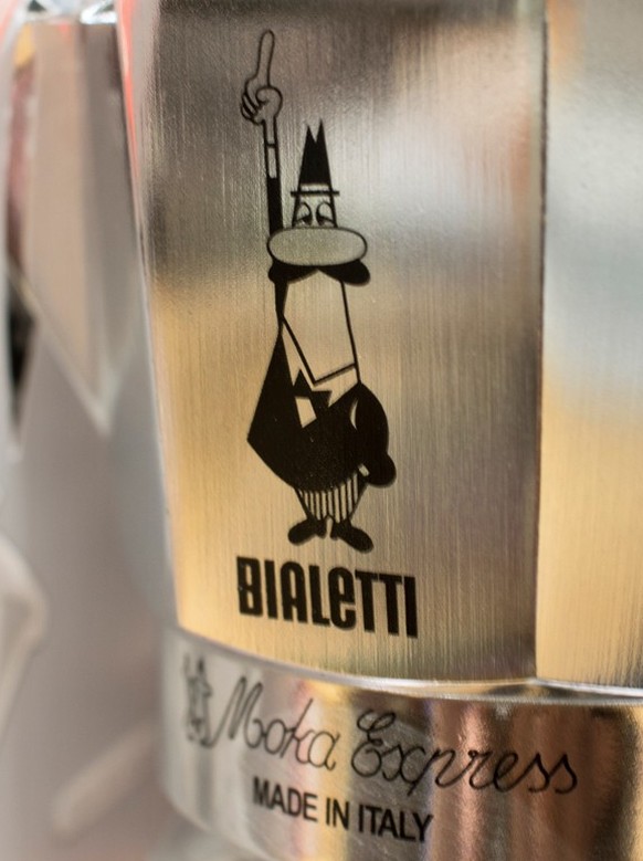 Omino coi baffi – Bialetti Moka Express Kaffee Herdkanne