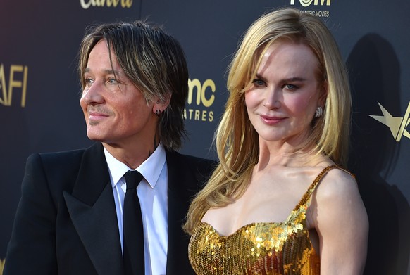 FILE - Keith Urban, left, and Nicole Kidman arrive at the 49th AFI Life Achievement Award tribute to Kidman in Los Angeles on April 27, 2024. (Photo by Jordan Strauss/Invision/AP, File
Nicole Kidman,K ...