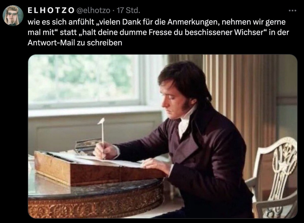 Tweet von El Hotzo