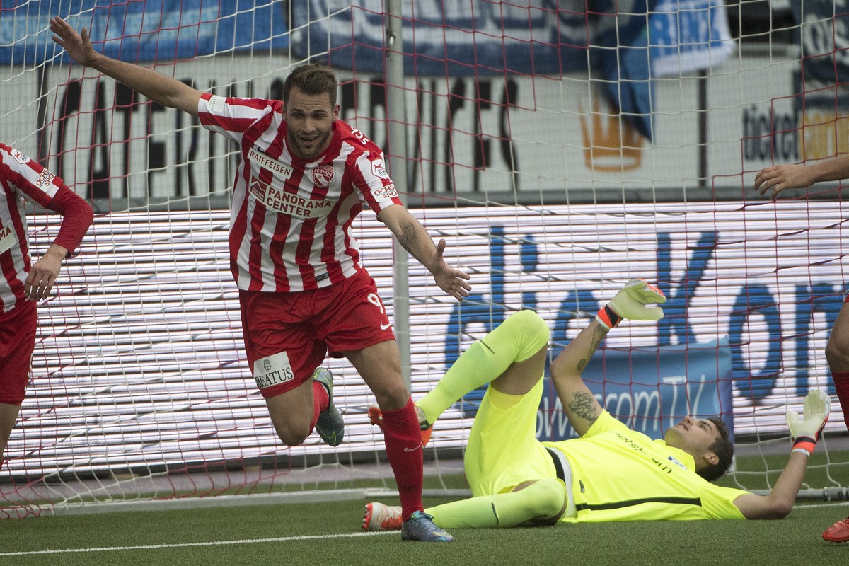 Roman Buess ist gegen den FCZ in der ersten Halbzeit gleich drei Mal erfolgreich.