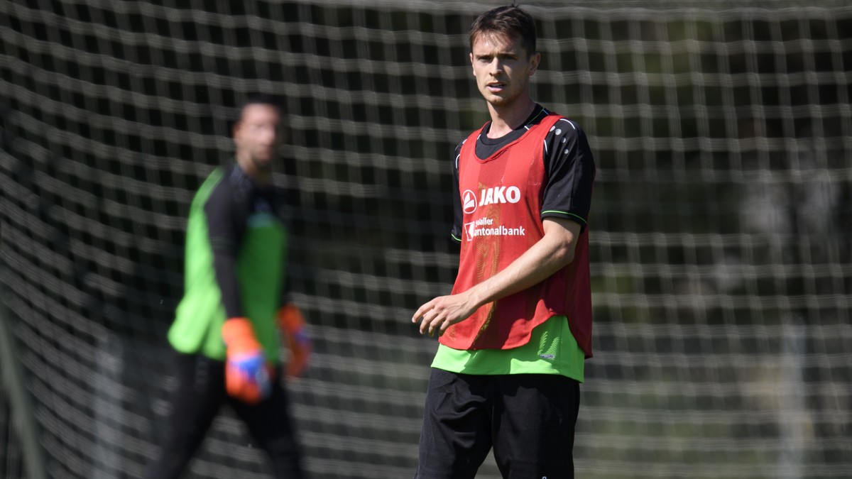 Jordi Quintilla, Neuverpflichtung beim FC St. Gallen, aufgenommen im ersten Mannschaftstraining, am Dienstag, 19. Juni 2018, in St. Gallen. (KEYSTONE/Gian Ehrenzeller)